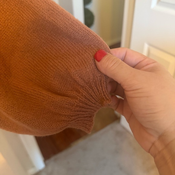 Large Chestnut Pearl Beaded Sweater - Picture 6 of 11